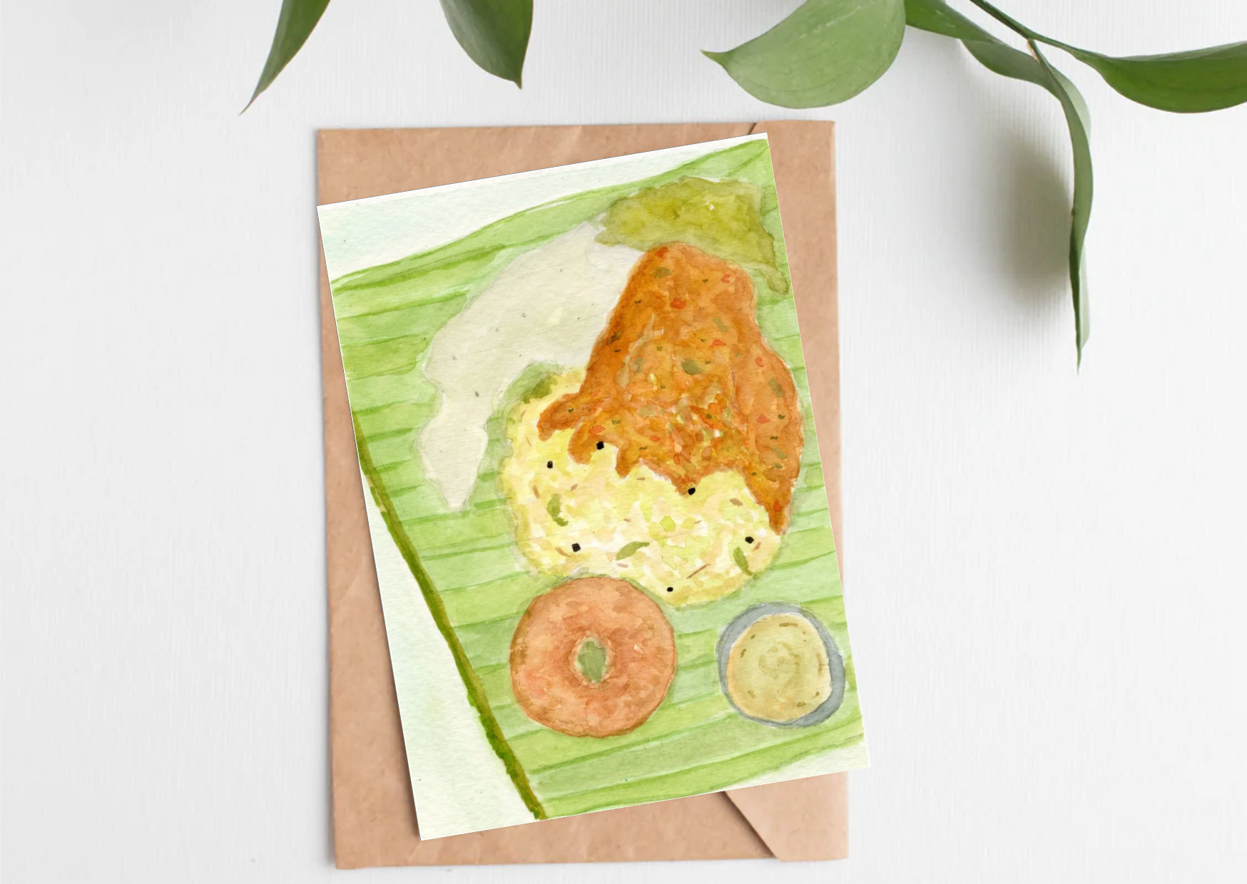 Pongal Vadai — A6 Postcards by Aishwarya Ashok